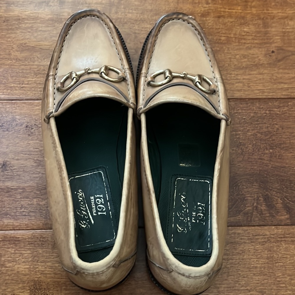 Gucci leather women Loafers Size 8 - Picture 4 of 11